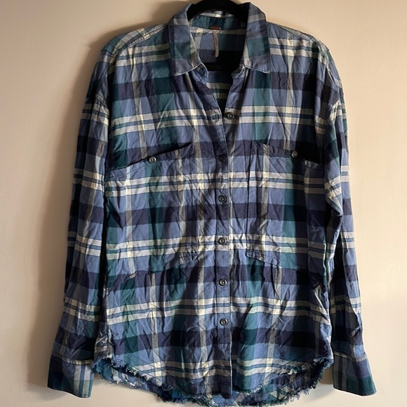 Free People Plaid Button Down - Picture 7 of 7